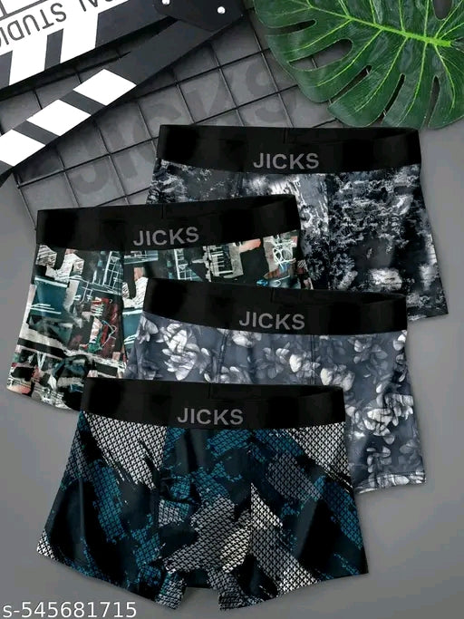 JICKS MENS ULTRA COMFORT NYLON UNDERWEAR WITH ANTI BACTERIA PROTECTION pack of 4