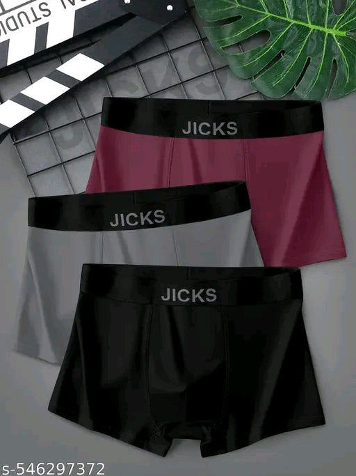 JICKS MEN'S ULTRA-COMFORT UNDERWEAR WITH ANTI-BACTERIAL PROTECTION (pack of 3)