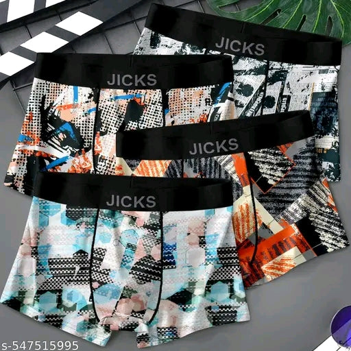 JICKS MEN'S ULTRA-COMFORT UNDERWEAR WITH ANTI-BACTERIAL PROTECTION pack of 4
