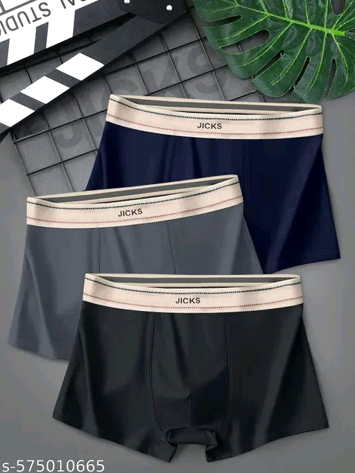 JICKS MEN'S ULTRA-COMFORT UNDERWEAR WITH ANTI-BACTERIAL PROTECTION PACK OF 3