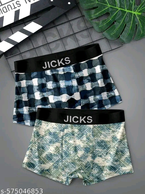 JICKS MEN'S ULTRA-COMFORT UNDERWEAR WITH ANTI-BACTERIAL PROTECTION PACK OF 2