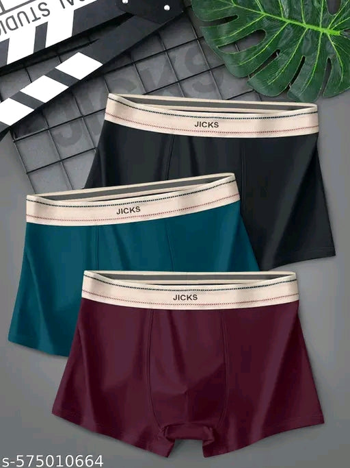 JICKS MEN'S ULTRA-COMFORT UNDERWEAR WITH ANTI-BACTERIAL PROTECTION PACK OF 3