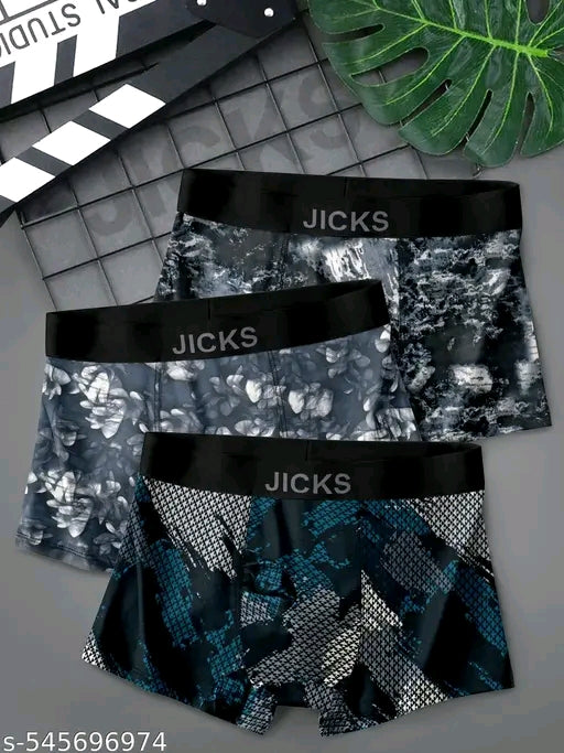 JICKS MEN'S ULTRA-COMFORT UNDERWEAR WITH ANTI-BACTERIAL PROTECTION pack of 3