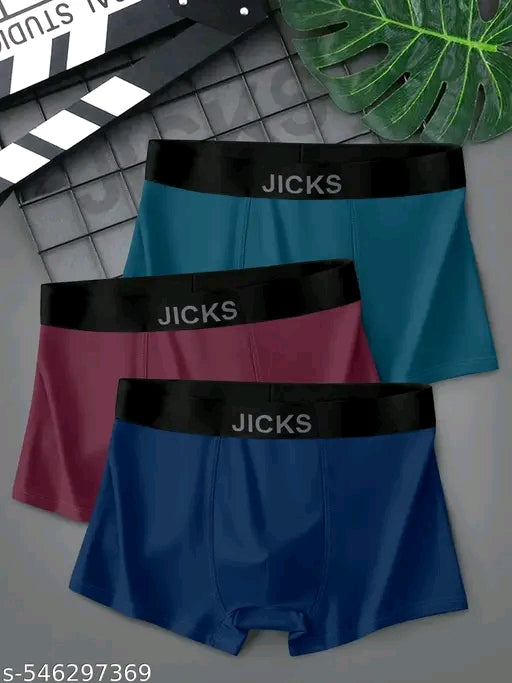 JICKS MEN'S ULTRA-COMFORT UNDERWEAR WITH ANTI-BACTERIAL PROTECTION (pack of 3 )
